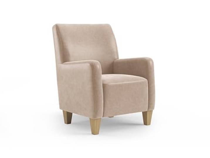 Cavadore Sessel Vida / Polstersessel im trendigen Design / 74 x 93 x 81 / Mikrofaser, Beige