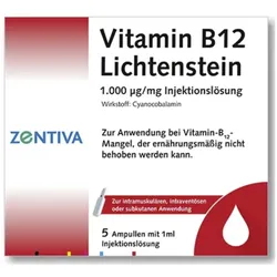 VITAMIN B12 1.000 μg Lichtenstein Ampullen 5X1 ml Ampullen