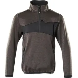 Kinder Fleecepullover "ACCELERATE" - 116 - dunkelanthrazit/schwarz