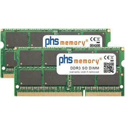 PHS-memory 8GB (2x4GB) Kit RAM Speicher für Western Digital My Cloud PR4100 DDR3 SO DIMM 1600MHz (Western Digital My Cloud PR4100, 2 x 4GB), RAM Modellspezifisch