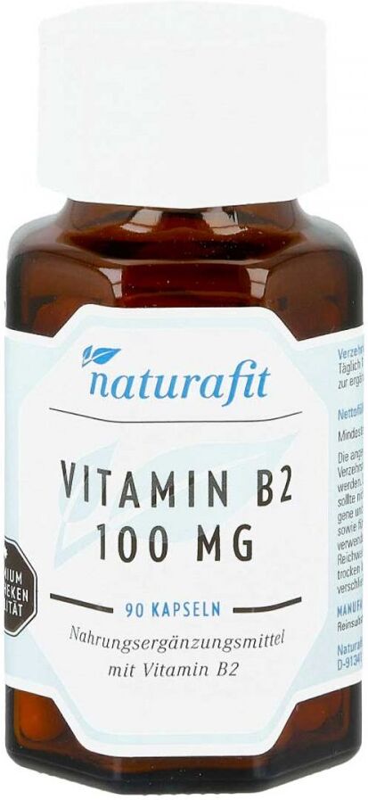 Naturafit Vitamin B2 100 mg Kapseln