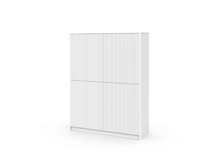 Buffet haut en mélamine et MDF blanc
