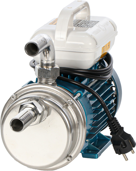 Tellarini Pompe Tellarini ALM 25 - Elektrische Umfüllpumpe für Öl aus Edelstahl  1 Gerader +  1 gebogener Edelstahl-Anschluss - 230V  Wählen Sie Ihre Anschlüsse!