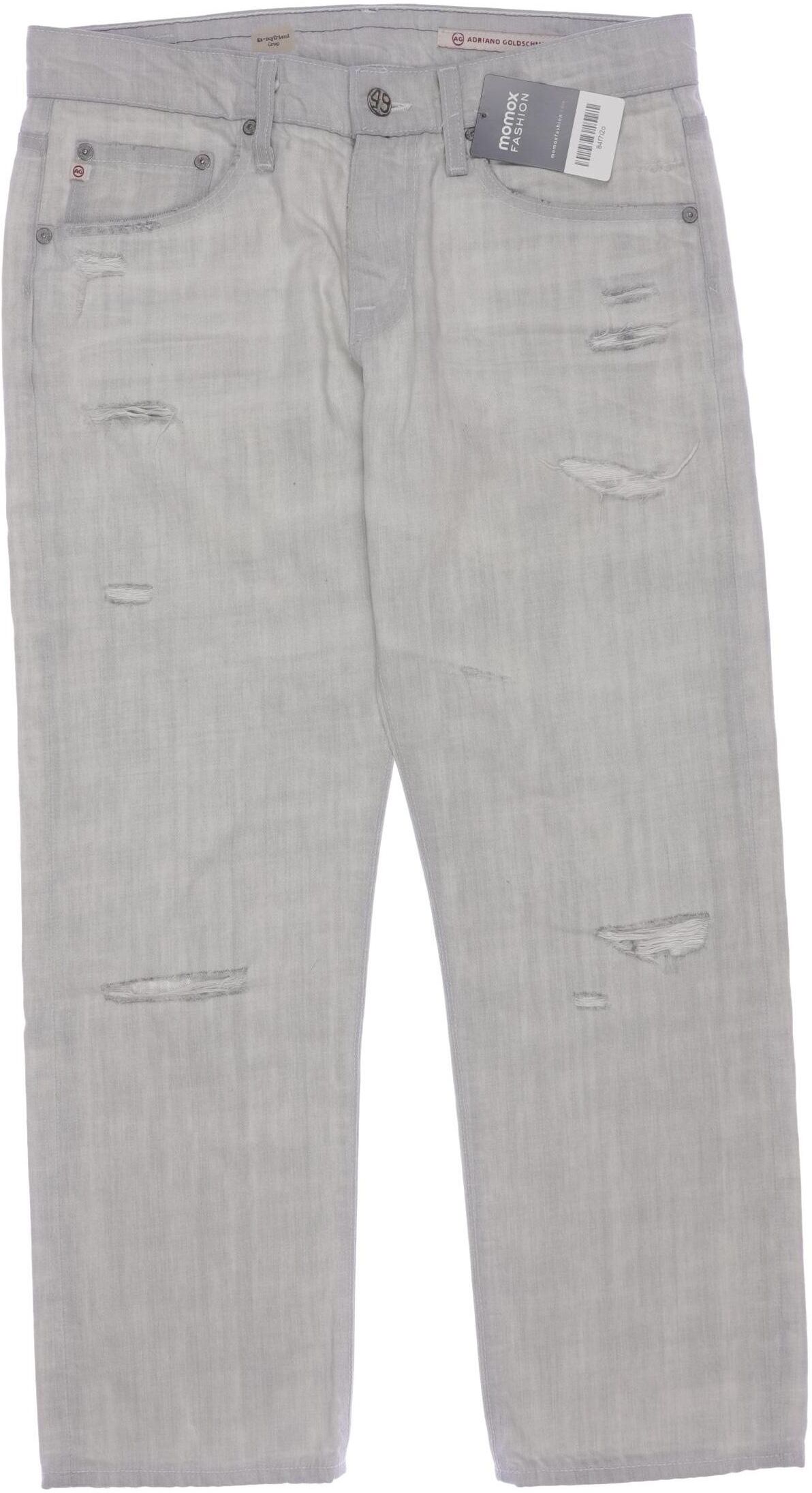 AG Adriano Goldschmied Damen Jeans, Grau, Gr. W28, Baumwolle - Second Hand