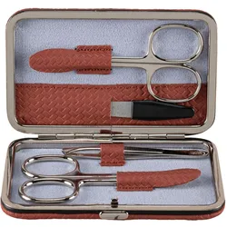 Windrose, Nagelpflegegerät, 803951.03 - 4-teilig Maniküretui Corbello terrakotta
