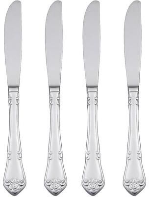 Oneida True Rose Everyday Flatware Dinner Knives, Set Of 4