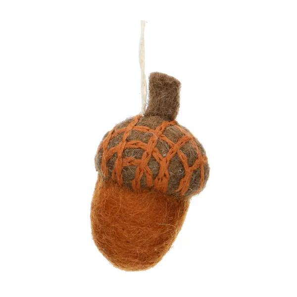 Dille & Kamille Hanger Eikeltje Bruin Vilt