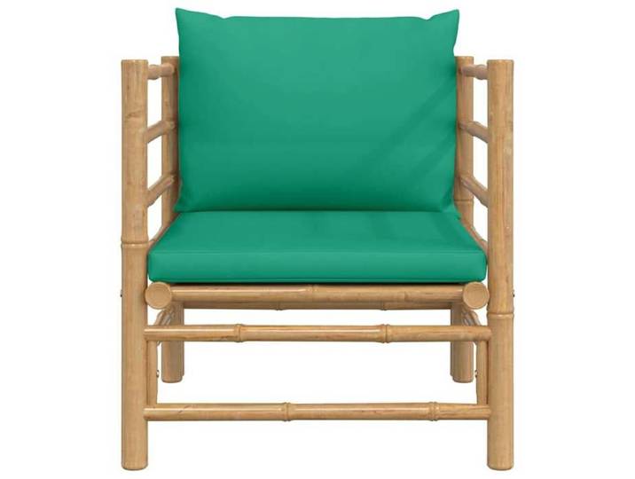 Vert Siège de jardin - Canapé de jardin - avec coussins - vert bambou C3453