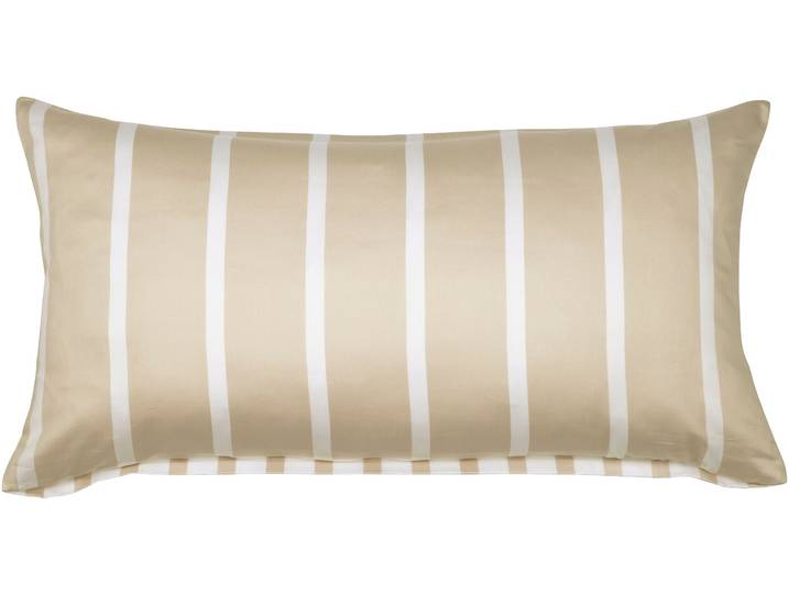 Kissenbezug JANINE modernclassic 39028-28 , beige (naturell), B:40cm L:80cm, Mako-Satin, Obermaterial: 100% Baumwolle, Kissenbezüge, Kissenbezug, mit Reissverschluss