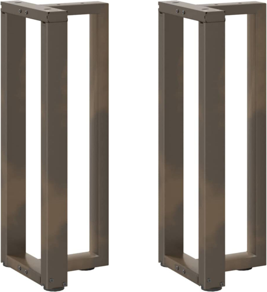 Latitude Run Ayzen Powder Coated Steel Table Leg Anthracite 50 x 25 x (30-31) cm