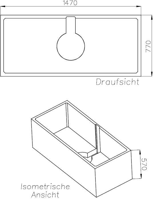 Neuesbad Wannenträger für Bette Starlet 1500x800 SW16152
