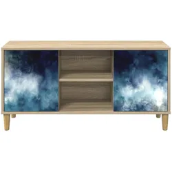 vidaXL, TV Möbel, Damisberg (Blaue Marmorierung) (33 x 102 x 50 cm)