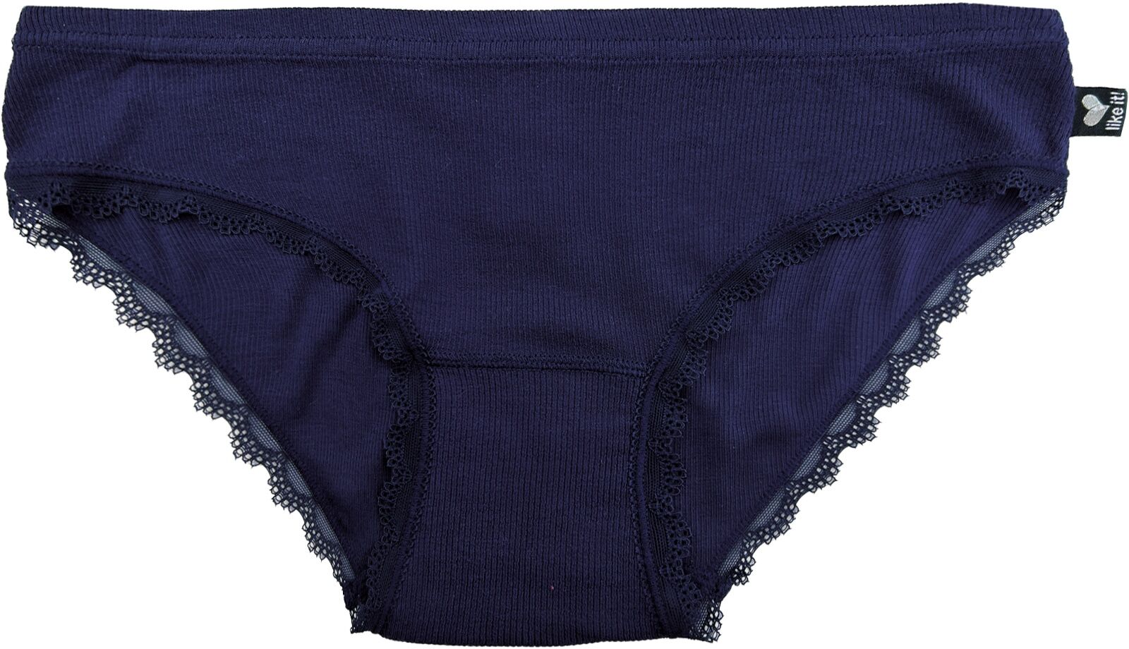 Like It! Minislip LIKE IT Gr. S, blau (midnight blau), Unterhosen, Damen, S, Feinripp, Feinripp, Obermaterial: 95% Modal, 5% Elasthan, Minislip midnight blau S, Feinripp