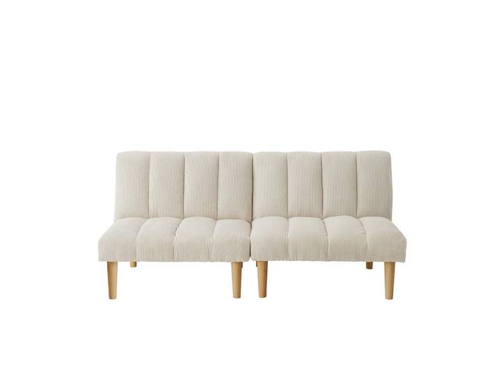 Komhtom Schlafsofa mit 3-fach verstellbarer Rückenlehne,Beige, Mode, 82x72x167 cm, Wohnzimmer, Sofas & Couches, Sofas, 2-Sitzer Sofas