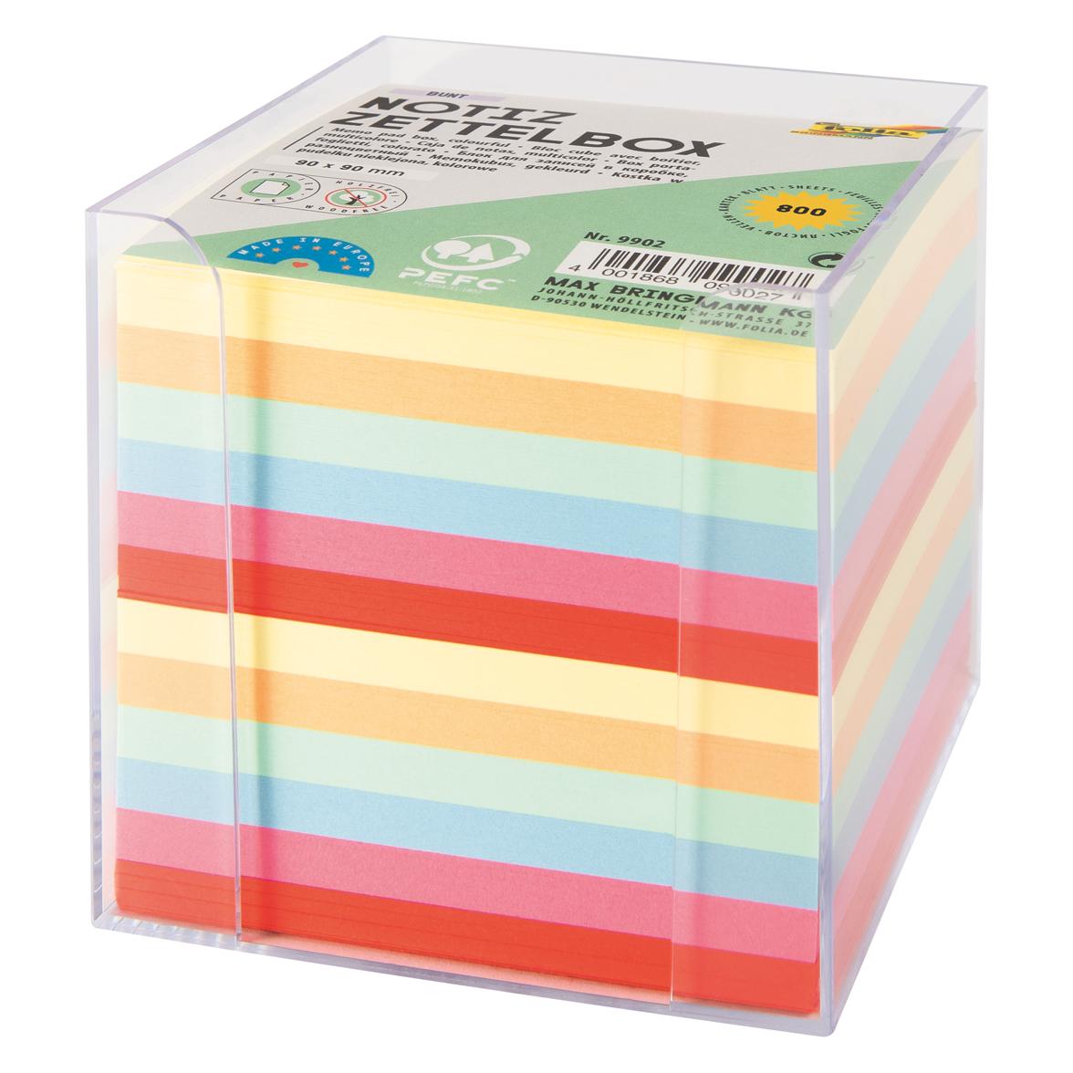 Folia Zettelbox Topas-transparent (90 x 90 mm) (9910/0)
