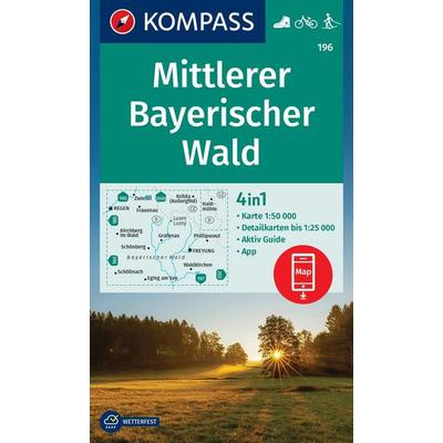 KOMPASS Wanderkarte 196 Mittlerer Bayerischer Wald 1:50.000, Sonstige von , KOMPASS Freytag & Berndt, 978-3-99121-508-0