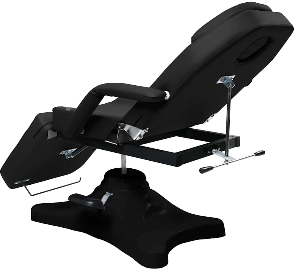 vidaXL Table de massage Noir 180x62x(86,5-118) cm