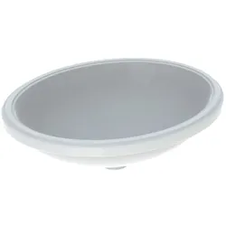 Geberit VariForm Unterbauwaschtisch 500755012 56x46cm, ohne Hahnloch, ohne Überlauf, oval, weiß