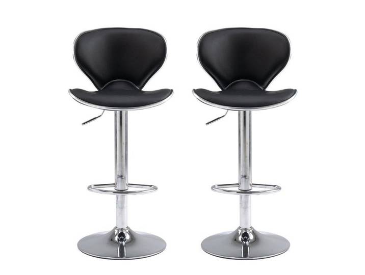 Tabourets de Bar - SEVENCOMFORT - Lot de 2 - Hauteur Réglable - Métal - Confortable et Élégant