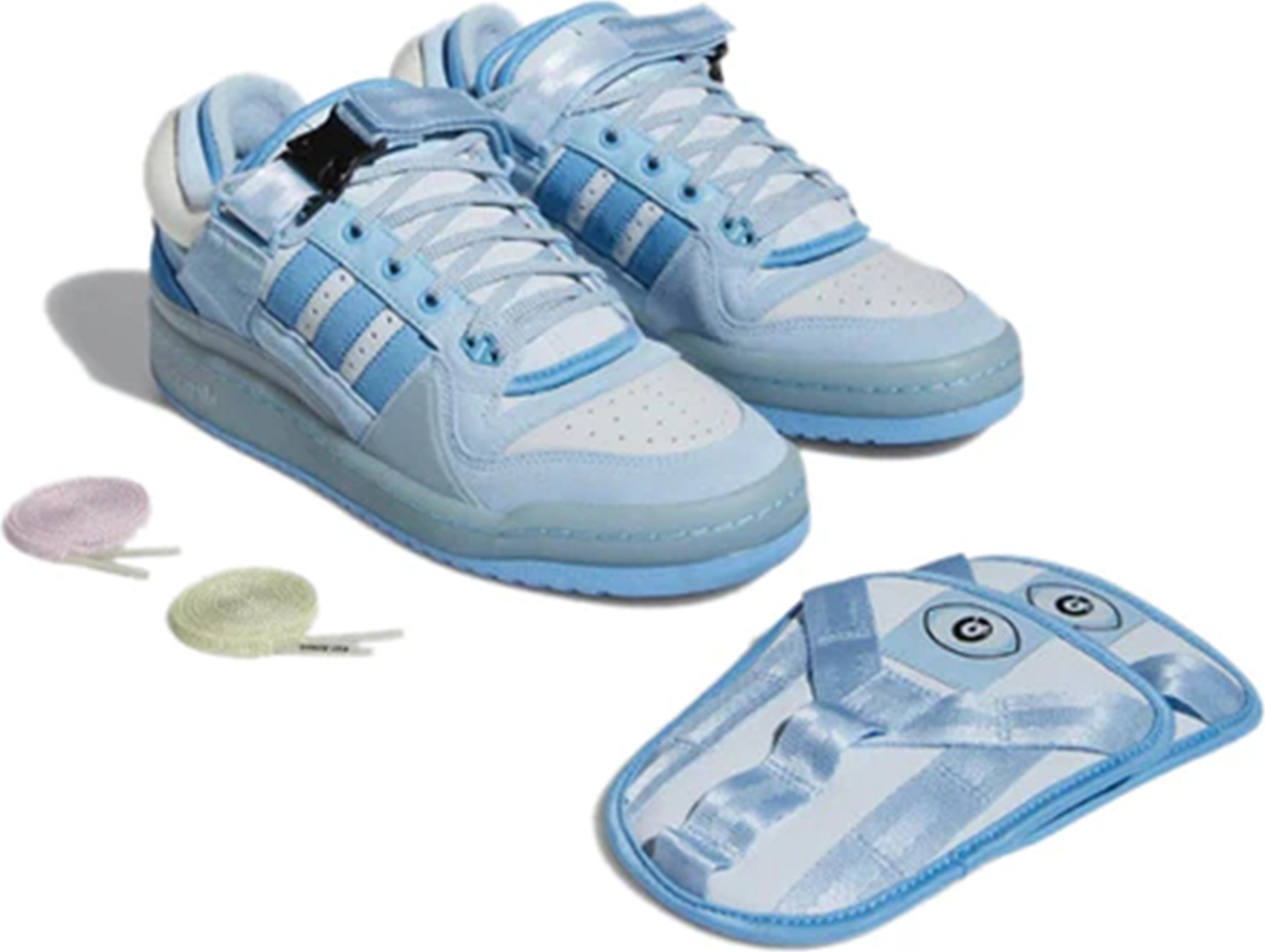 adidas Forum Buckle Low - Bad Bunny Blue Tint, GY9693, Größe 46