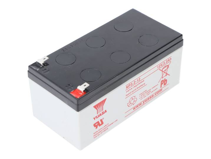 YUASA NP3.2-12 - Accu - 12 volt 3200mAh Faston 4.8mm