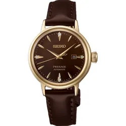 Seiko Presage Automatik 3 Zeiger Jamaican Coffee" SRE020J1" - dunkelbraun - 30,28mm