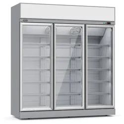 CombiSteel Chefgastro Tiefkühlschrank 3 Glastüren Ins-1530F BxTxH 1880x710x2092mm