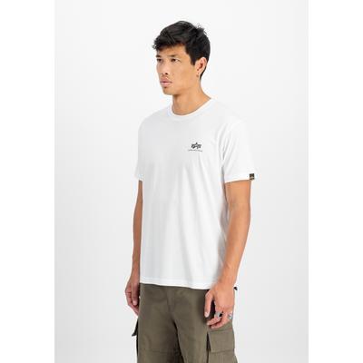 T-Shirt ALPHA INDUSTRIES "Basic SL T-Shirt", Herren, Gr. XXL, weiß, Obermaterial: 100% Baumwolle, Shirts T-Shirt
