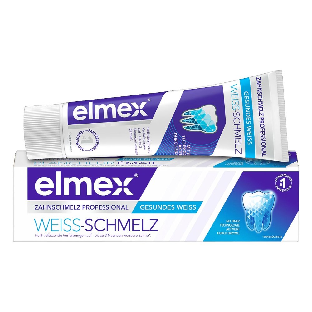 CP GABA GmbH Elmex Weiss-Schmelz Zahnpasta Zahnschmelz Professional 18851230