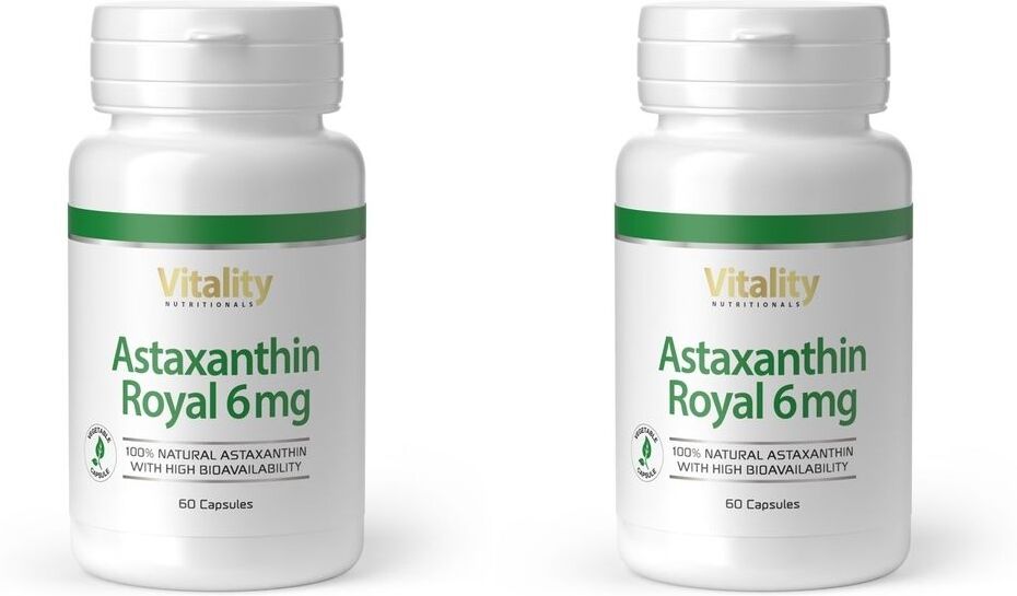 Vitality Astaxanthin Royal 6 mg hochdosiert vegan Kapseln 2x 2x36 g