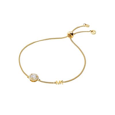 Armband MICHAEL KORS "Schmuck Geschenk Silber 925 Armschmuck PREMIUM", gold (gelbgoldfarben, kristallweiß, kristallweiß), Armbänder, Damen, 22cm, Silber 925 (Sterlingsilber), Armband, mit Zirkonia (synth.)