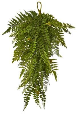Nearly Natural "28"" Fern Artificial Teardrop (Set of 2)"