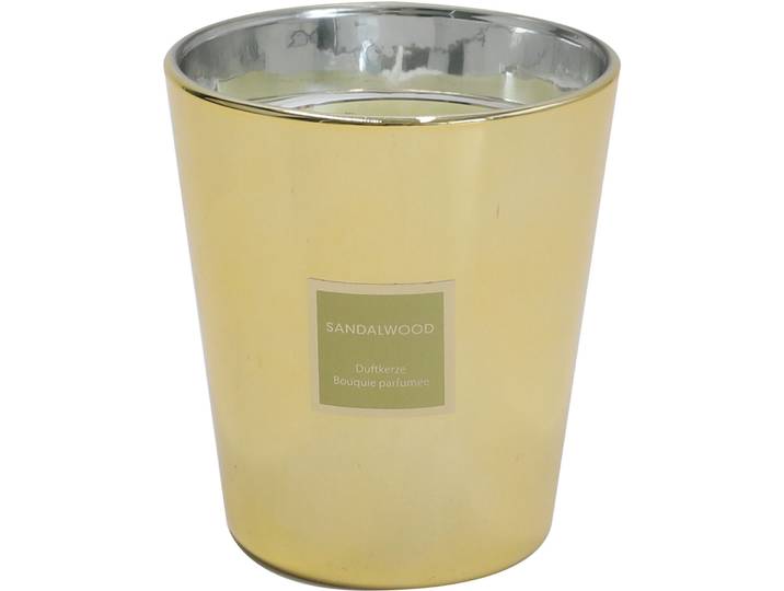 Kerze Natural & Feminine Glamour Gold Wachs/Glas 10 cm - Material: Glas/Wachs