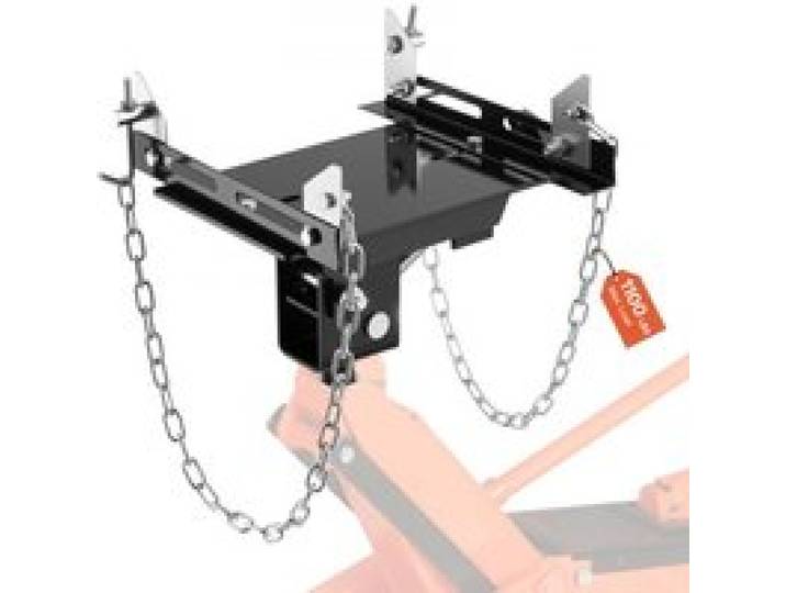 VEVOR Getriebeheber-Adapter Tablett 0,5 t Tragkraft Hochleistungsstahl für Wagenheber mit 1-1/5 Zoll abnehmbarer Sattelwelle, für Garage Reparaturwerkstatt Schwarz