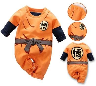 Uplift Essentials Baby Anime Inspired Romper Costume For Newborns And Toddlers 73 goku Style 4