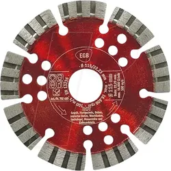 EGB 752480 - Diamant-Trennscheibe 115 mm "Rot"