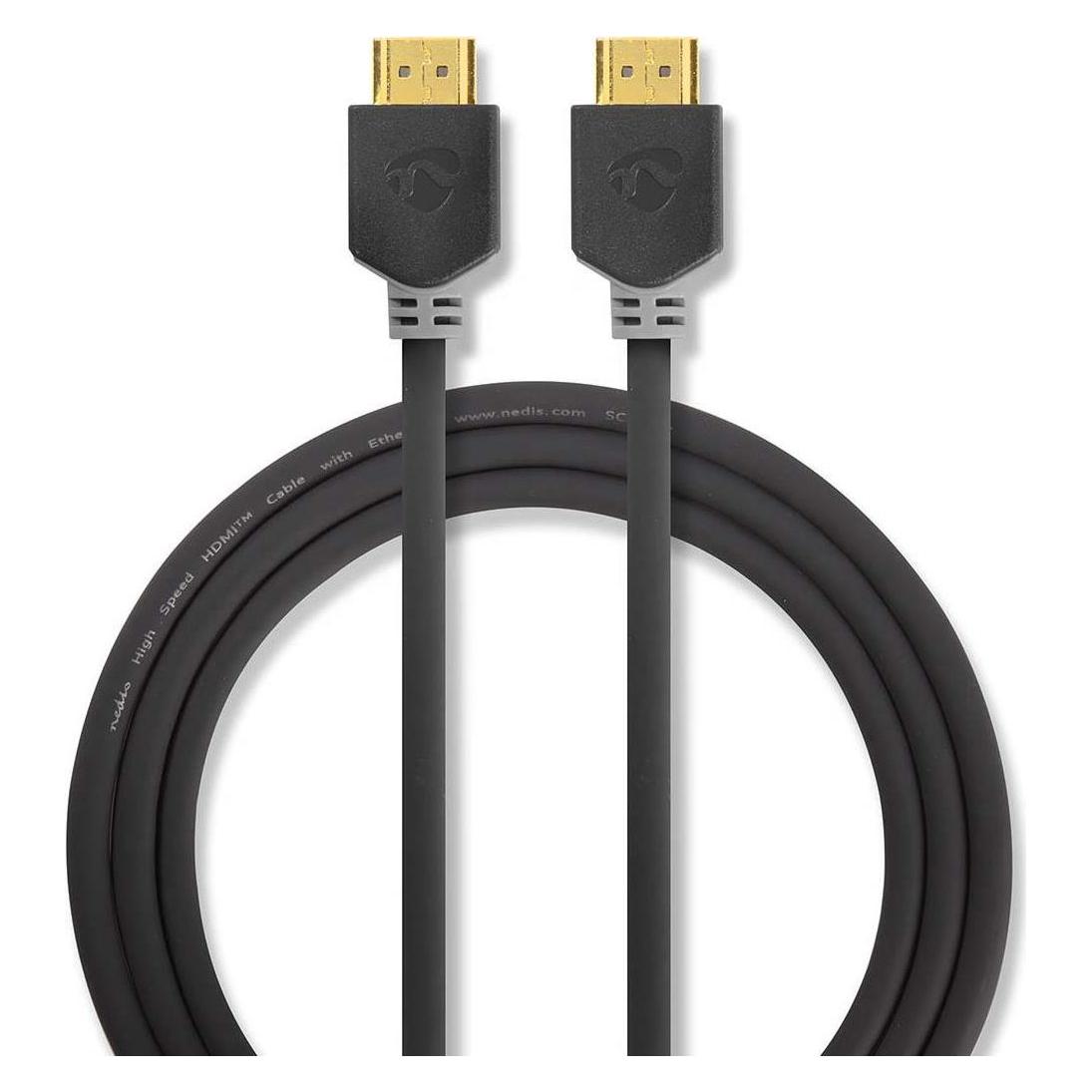 Nedis CVBW35000BK30. Kabellänge: 3 m, Anschluss 1: HDMI Typ A (Standard), Steckverbinder 1 Geschlecht: Män (3 m) (CVBW35000BK30)