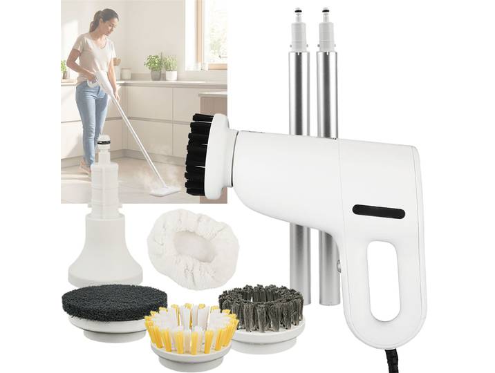 3-in-1 Hand- & Bodendampfreiniger, 5 Aufsätze