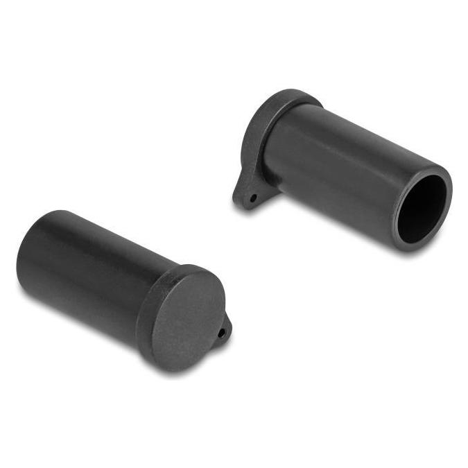 Delock Staubschutz für MC4 - DL4 Buchse 10 Stück schwarz (64244)