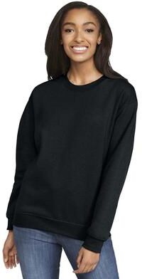Gildan SF000 Softstyle Midweight Crewneck Sweatshirt in Black size 4XL   Fleece