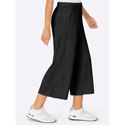 Culotte CREATION L, Damen, Gr. 40, Normalgrößen, schwarz, 50% Modal, 44% Polyester, 6% Elasthan, unifarben, 7/8-Länge, Hosen Culotte