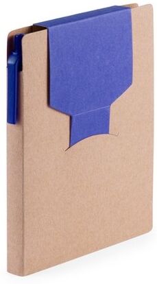 Bloc-notes publicitaire Cravis carton recyclé bleu