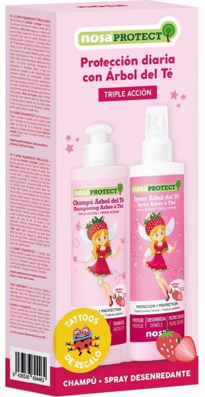 Nosa Pack Protección Árbol del Té Fresa 2x250 ml