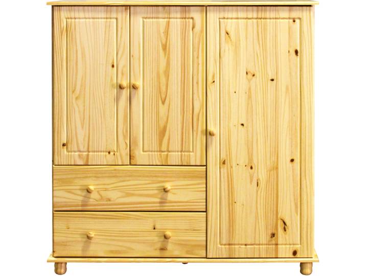 Kommode Amey Natur Kiefer massiv B 132 H 136 cm