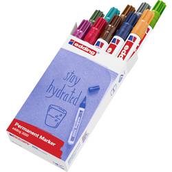edding Permanentmarker 3000 10 St./Pack., hellgrün, grau, ocker, türkis, olivgrün, hellorange, stahlblau, dunkelbraun, karminrot, rotviolett 4-3000099