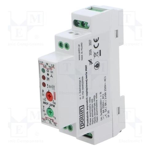 Pollin Electronic Spannungs-Überwachungsrelais für DIN-Schiene MKF SPDT 0÷6s (MKF-2PM)