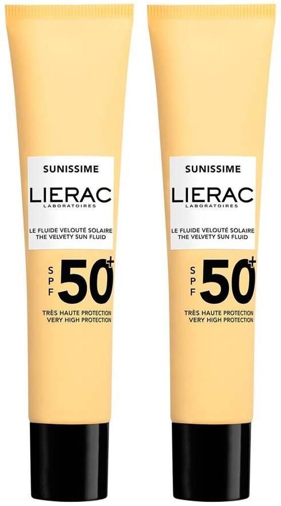 Lierac Sunissime Fluid Gesicht LSF 50 2x 2x40 ml Creme