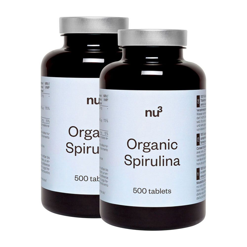 nu3 Bio Spirulina 2x200 g Tabletten