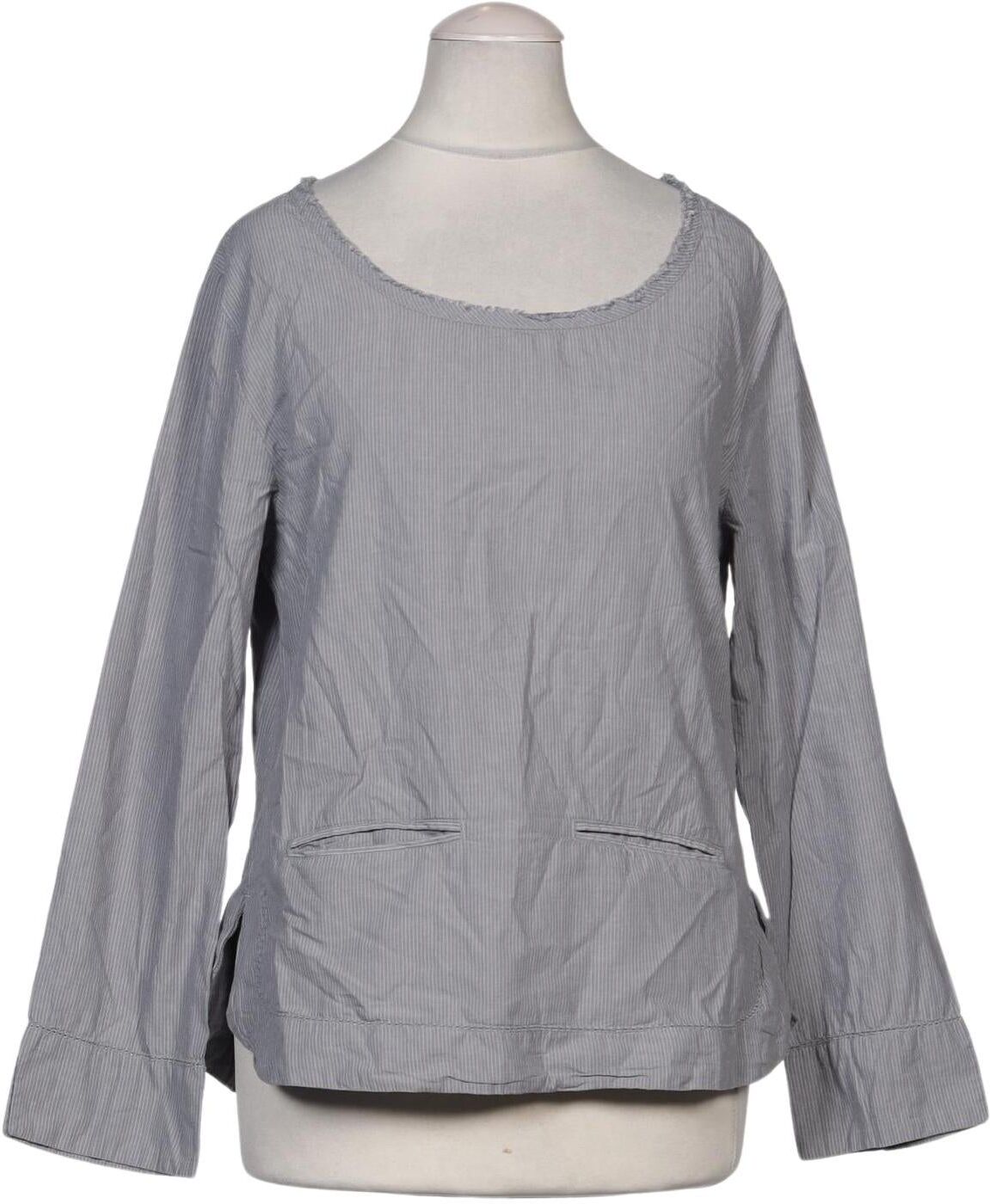Ewa i Walla Damen Bluse, Grau, Gr. XS, Baumwolle - Second Hand
