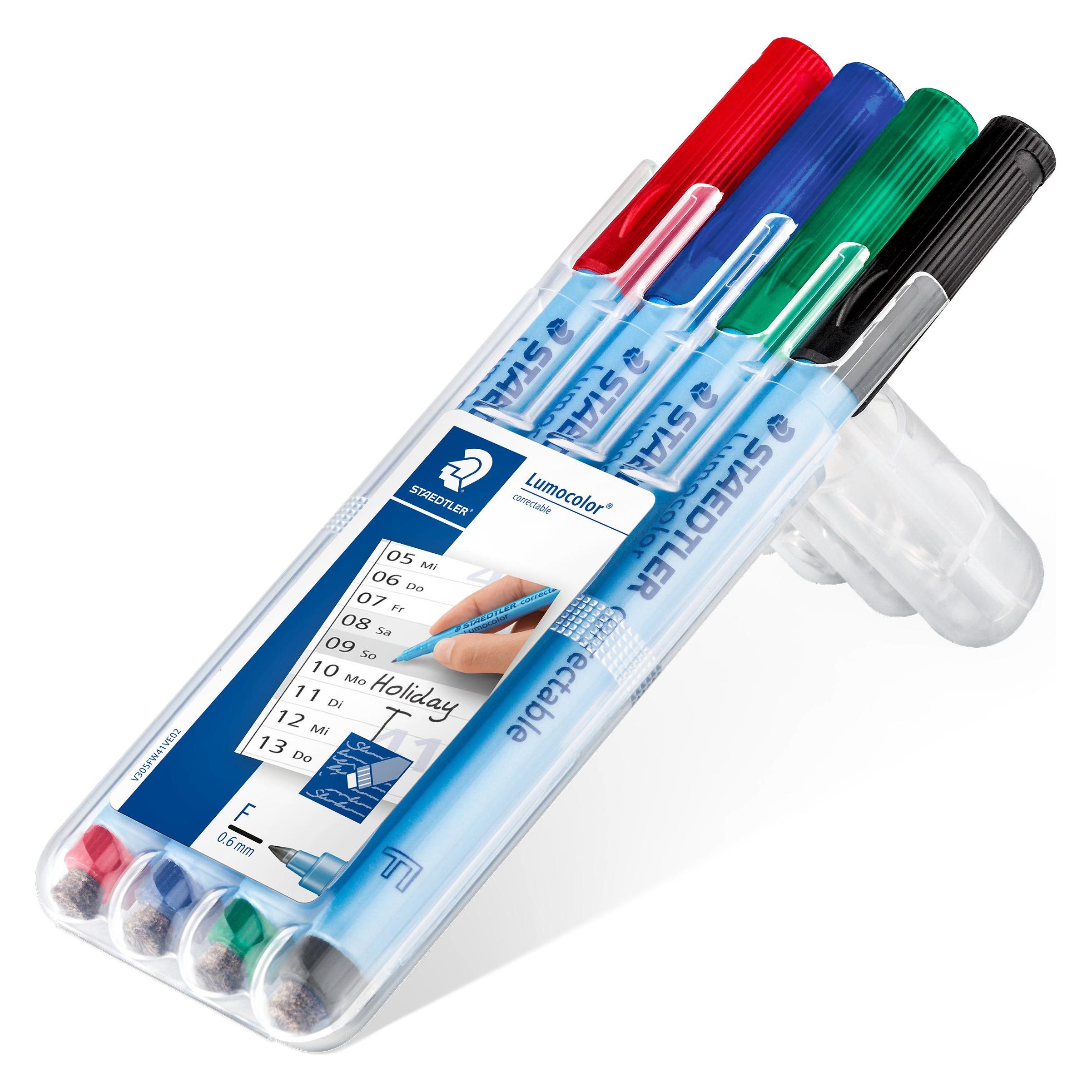 Staedtler Trocken abwischbarer Universalstift (4x) (305F WP4-1)